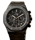 Reloj de Acero Inoxidable Negro - ChronoLunar Todo Negro de Dapper Watches