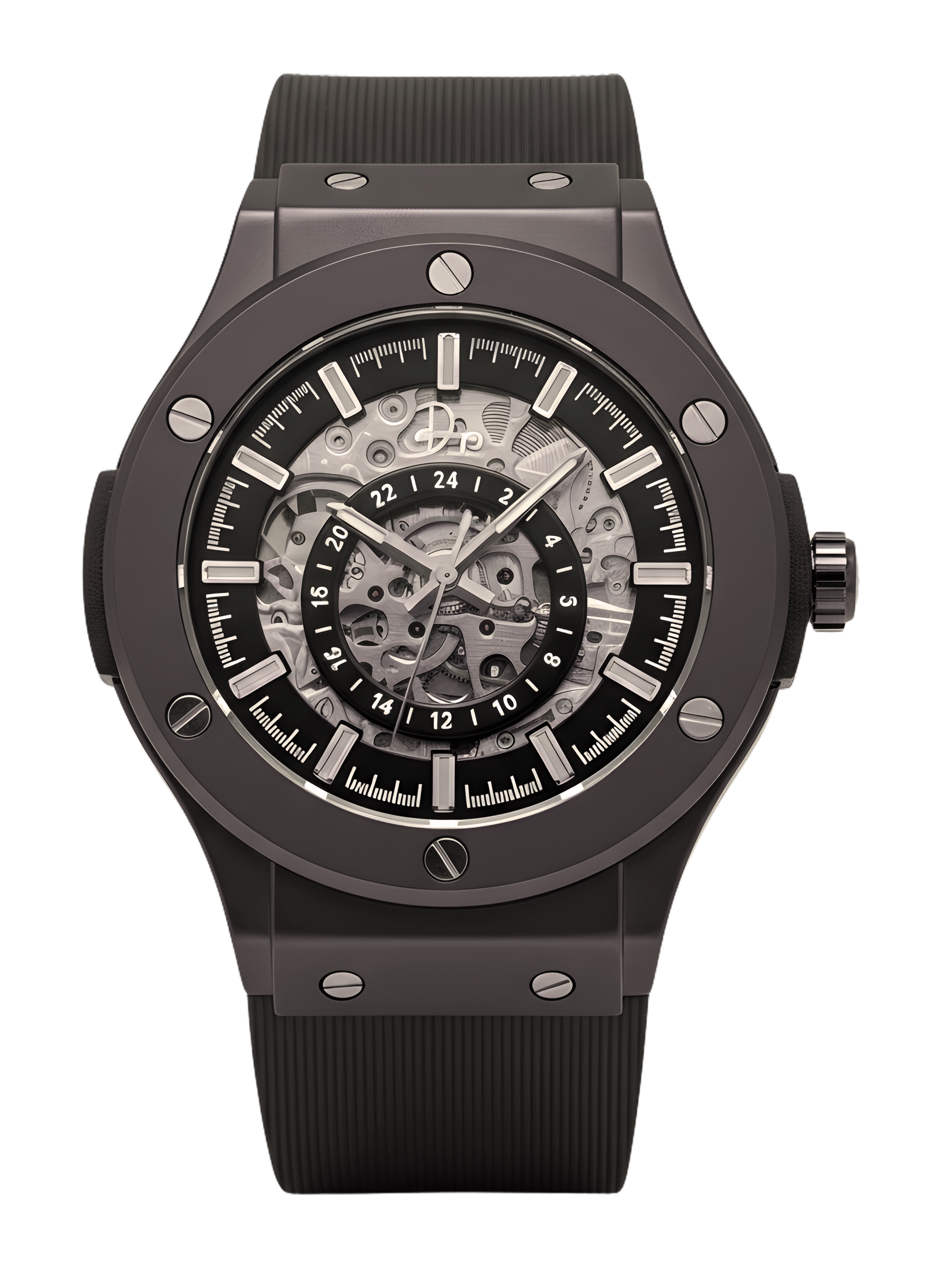Reloj esqueleto de acero inoxidable - El 199 Gunmetal de Dapper Watches