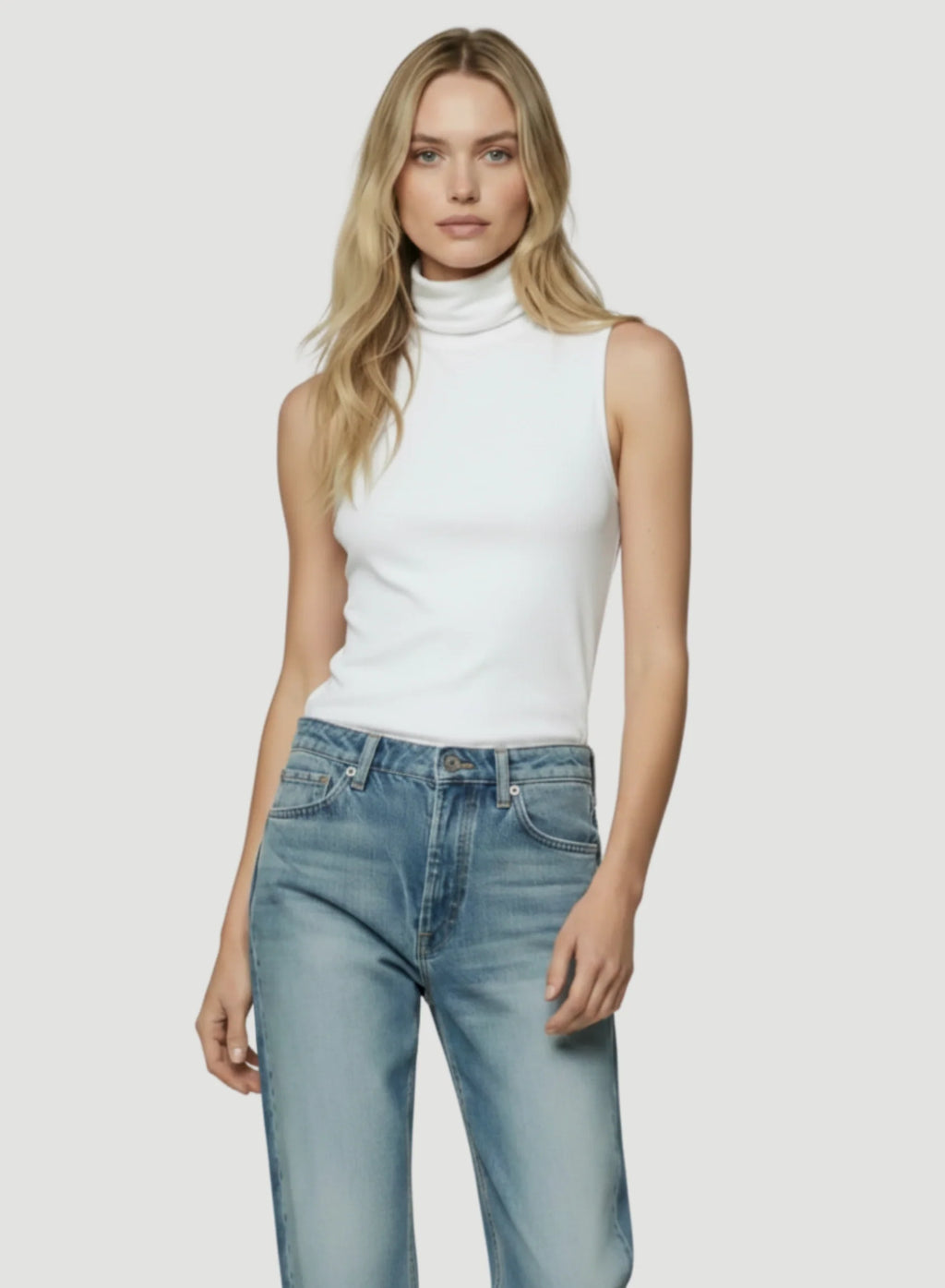 Cuello alto sin mangas Soft Touch