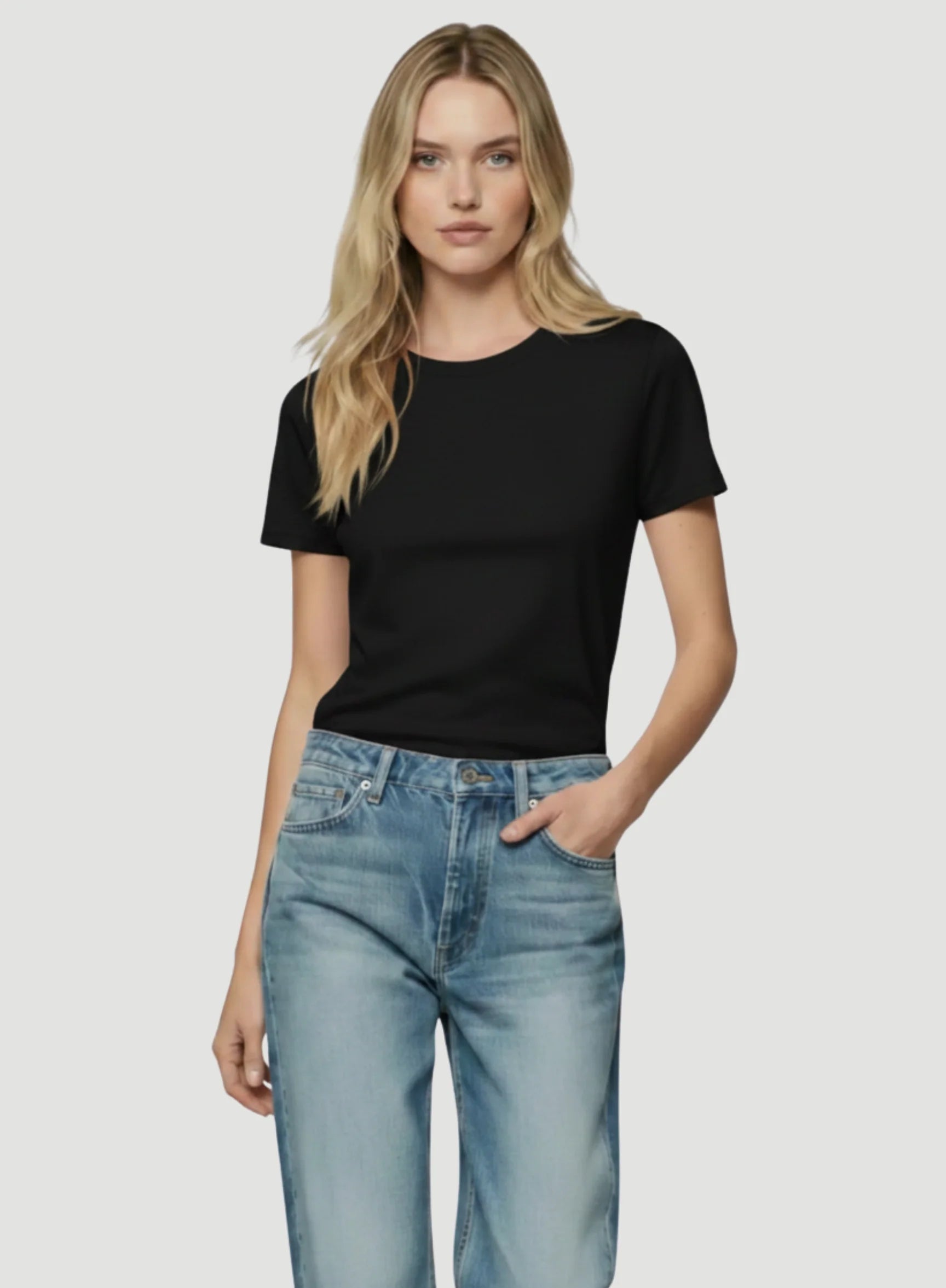 100% Machine Washable Cashmere Short Sleeve Crewneck T-Shirt