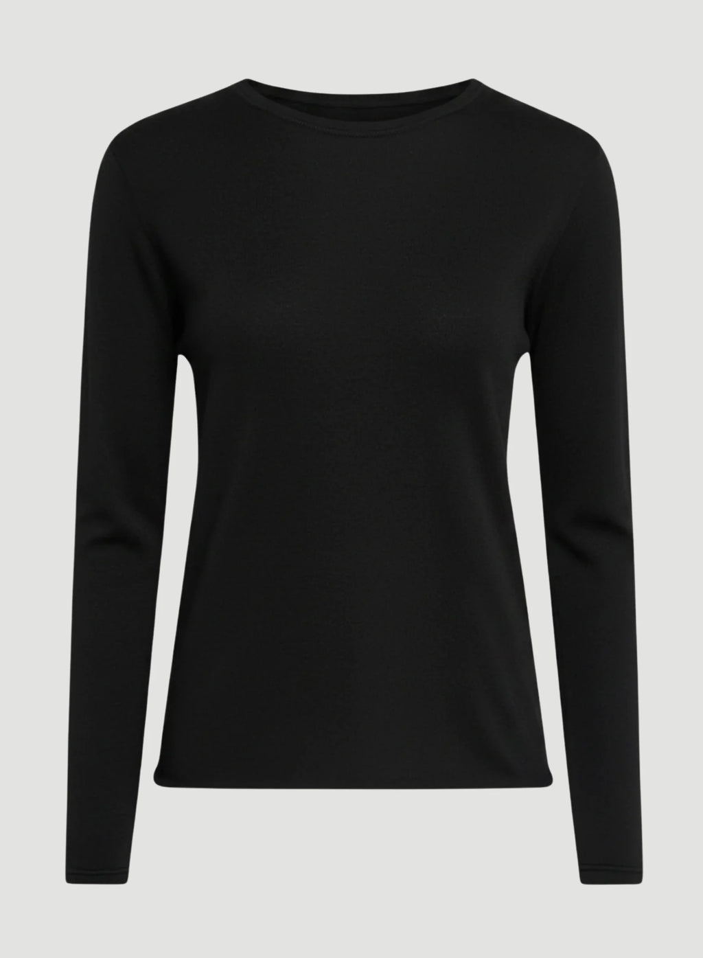 100% Machine Washable Cashmere Long Sleeve Crewneck T-Shirt