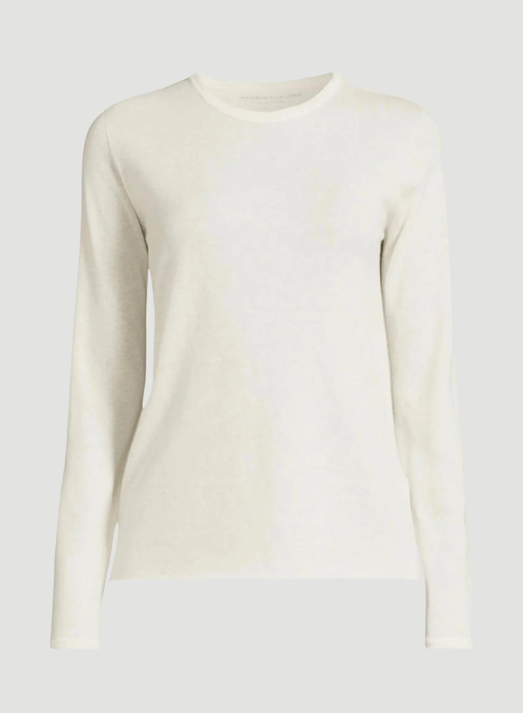 100% Machine Washable Cashmere Long Sleeve Crewneck T-Shirt