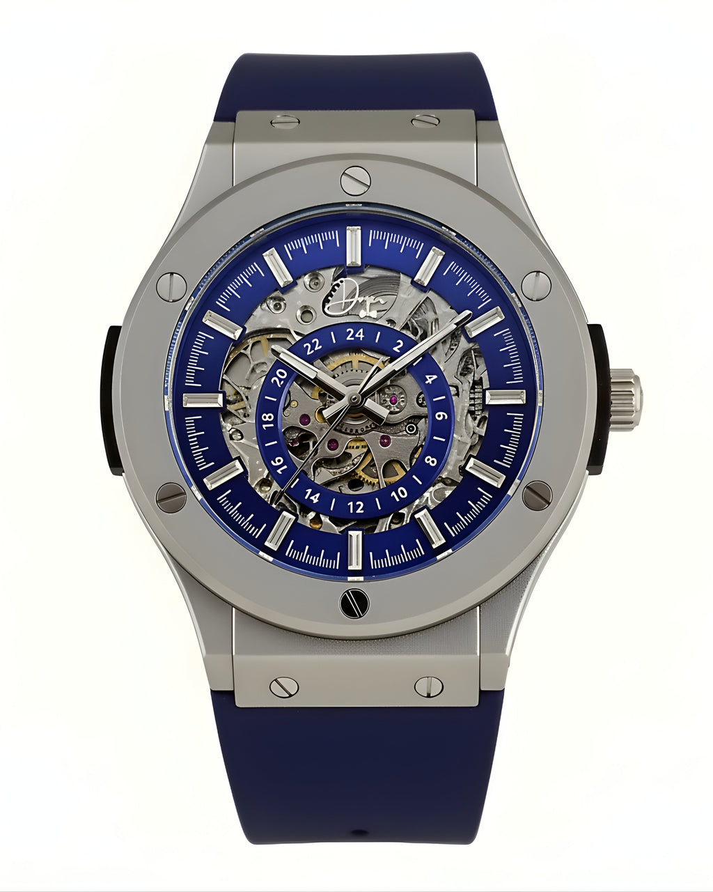 Reloj Esqueleto de Acero Inoxidable - The 199 Blue de Dapper Watches