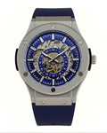 Reloj Esqueleto de Acero Inoxidable - The 199 Blue de Dapper Watches