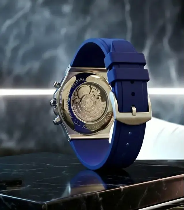 Reloj Esqueleto de Acero Inoxidable - The 199 Blue de Dapper Watches